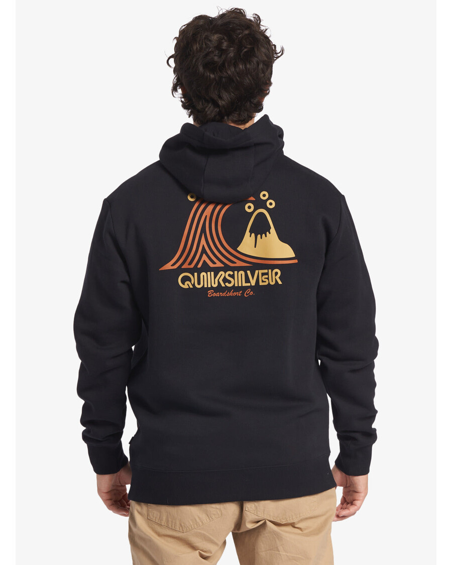 Quik Silver Generator Pullover Fleece Crew Neck Sweatshirt - Black