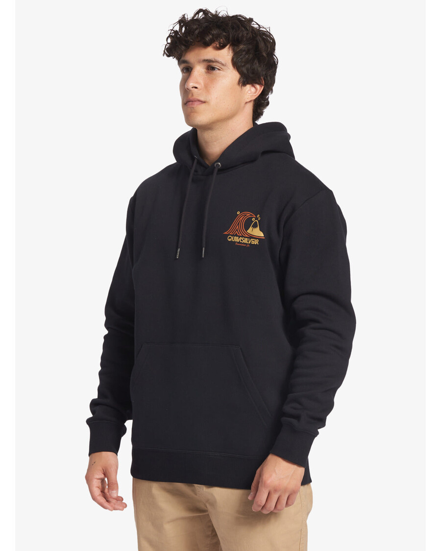 Quik Silver Generator Pullover Fleece Crew Neck Sweatshirt - Black