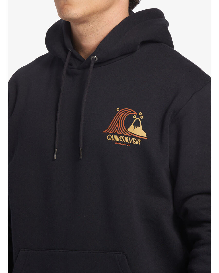 Quik Silver Generator Pullover Fleece Crew Neck Sweatshirt - Black