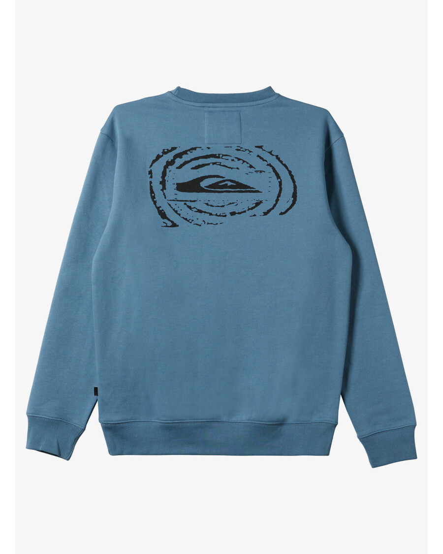 Quik Silver No Control Crew Fleece Crew Neck Sweatshirt - Aegean Blue