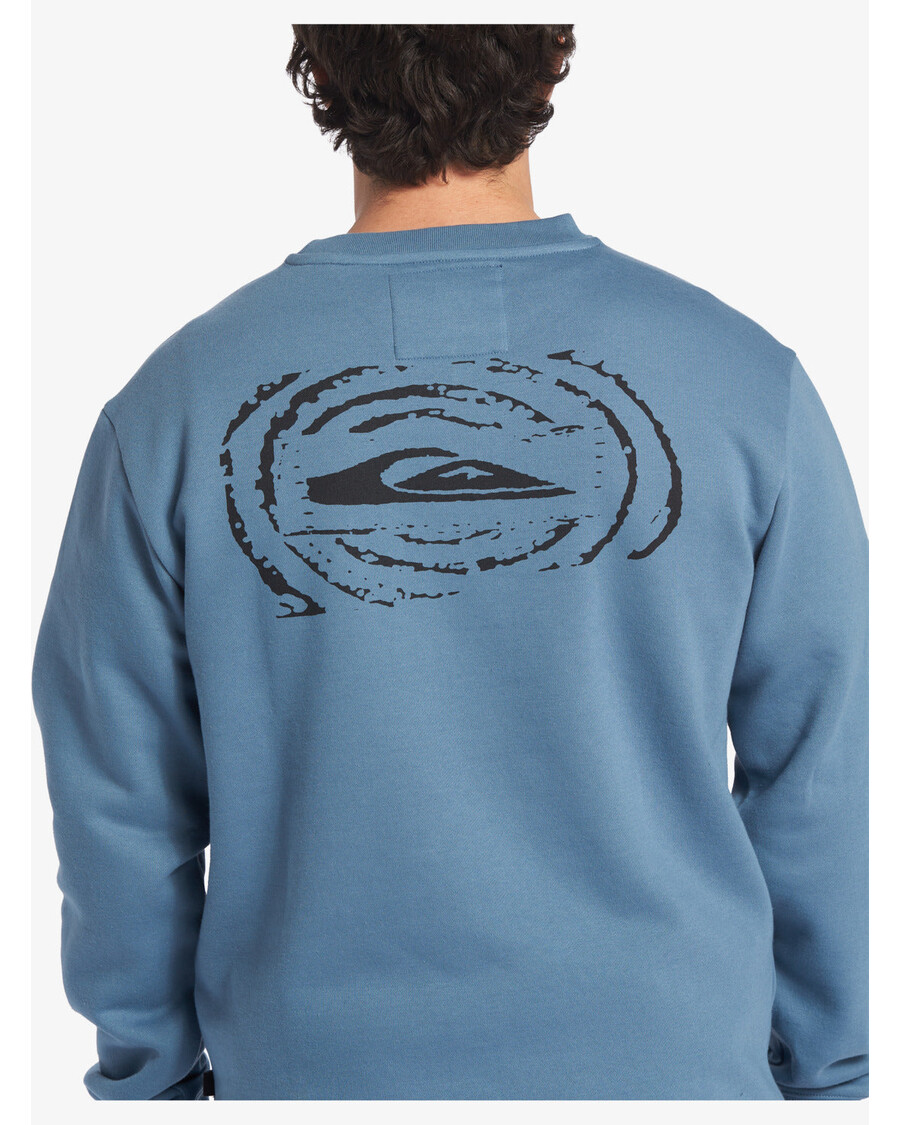 Quik Silver No Control Crew Fleece Crew Neck Sweatshirt - Aegean Blue