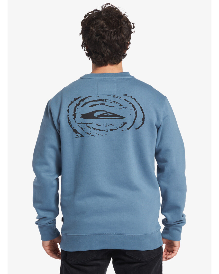 Quik Silver No Control Crew Fleece Crew Neck Sweatshirt - Aegean Blue