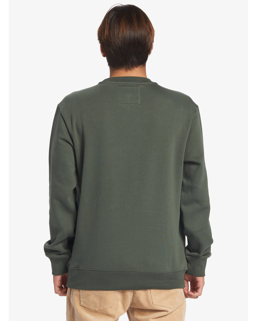 Quik Silver No Control Crew Fleece Crew Neck Sweatshirt - Climbing Ivy