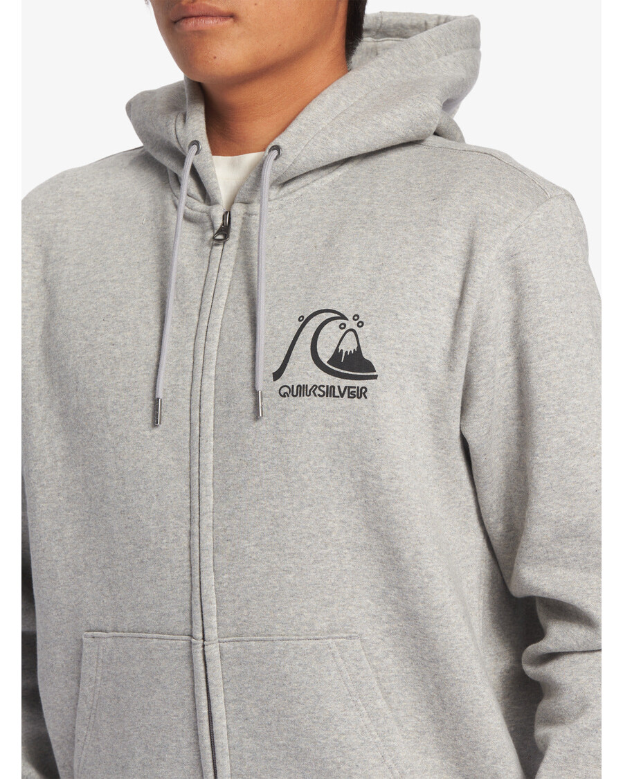 Quik Silver Original Zip-Up Sweatshirt - Athletic Heather