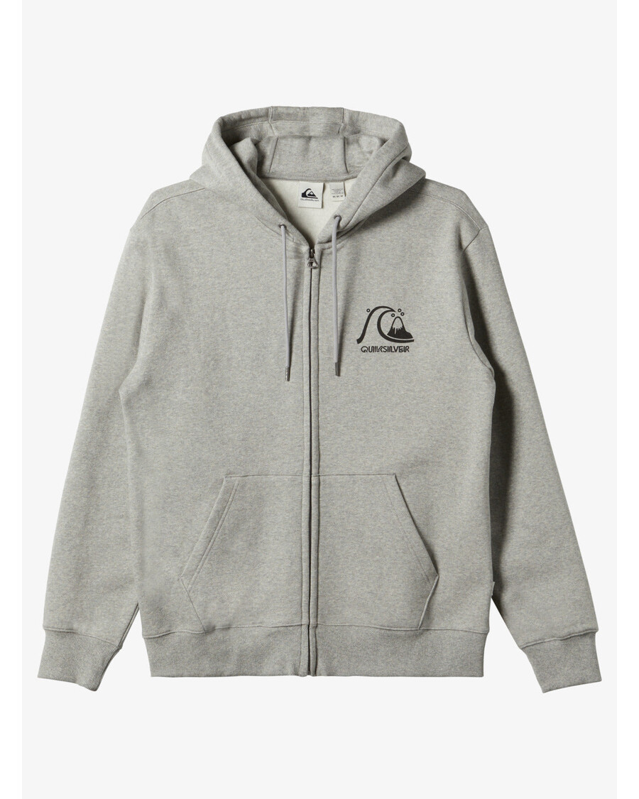 Quik Silver Original Zip-Up Sweatshirt - Athletic Heather
