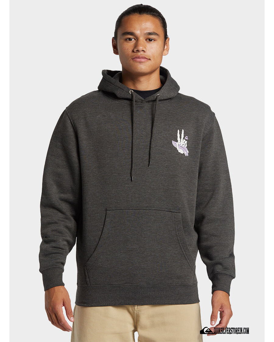 κουκ ασημί ροκίν Hoodie - κάρβουνο ρείκι