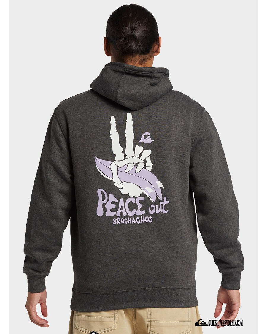 κουκ ασημί ροκίν Hoodie - κάρβουνο ρείκι