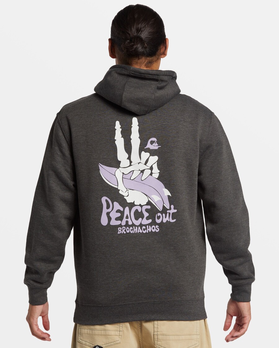 κουκ ασημί ροκίν Hoodie - κάρβουνο ρείκι