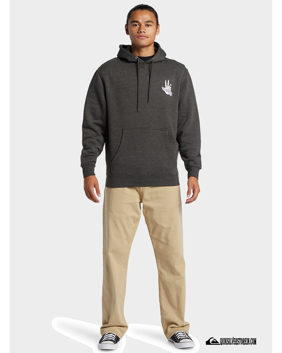 κουκ ασημί ροκίν Hoodie - κάρβουνο ρείκι