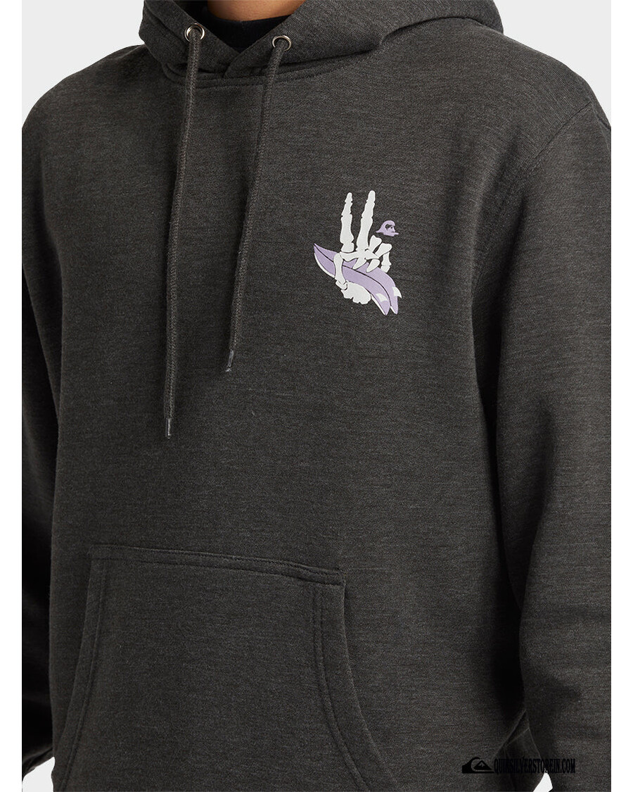 κουκ ασημί ροκίν Hoodie - κάρβουνο ρείκι