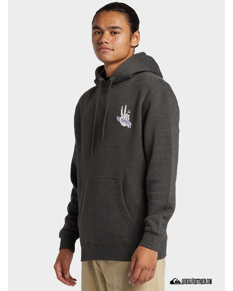 κουκ ασημί ροκίν Hoodie - κάρβουνο ρείκι