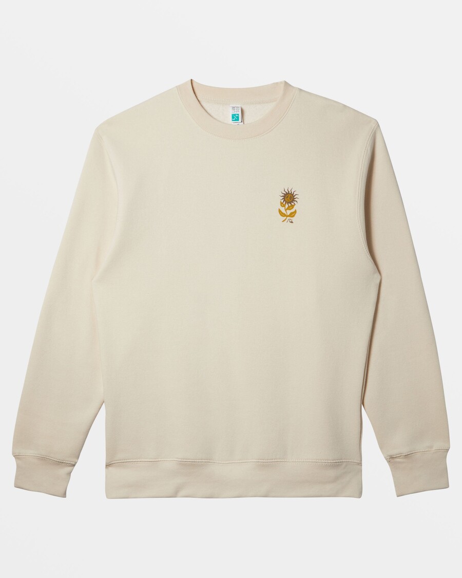 Quiksilver E Peace Out Sweatshirt Med Rund Hals - Björk