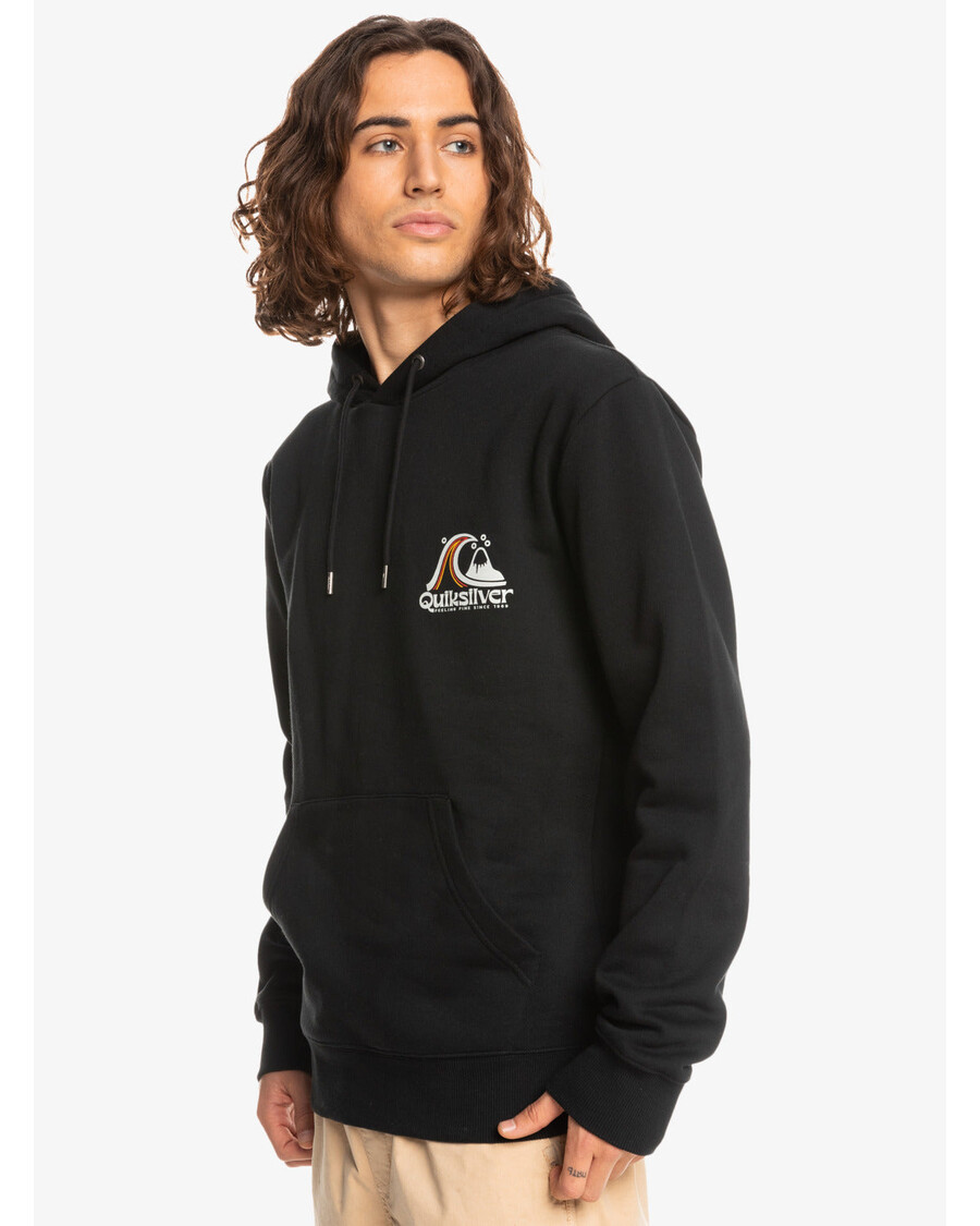 Quiksilver Rolling Circle Hette Fleece Topp - Svart