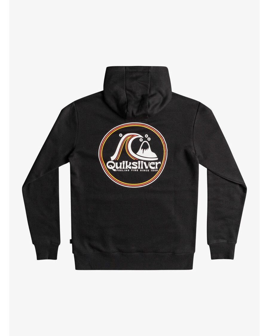 Quiksilver Rolling Circle Hette Fleece Topp - Svart
