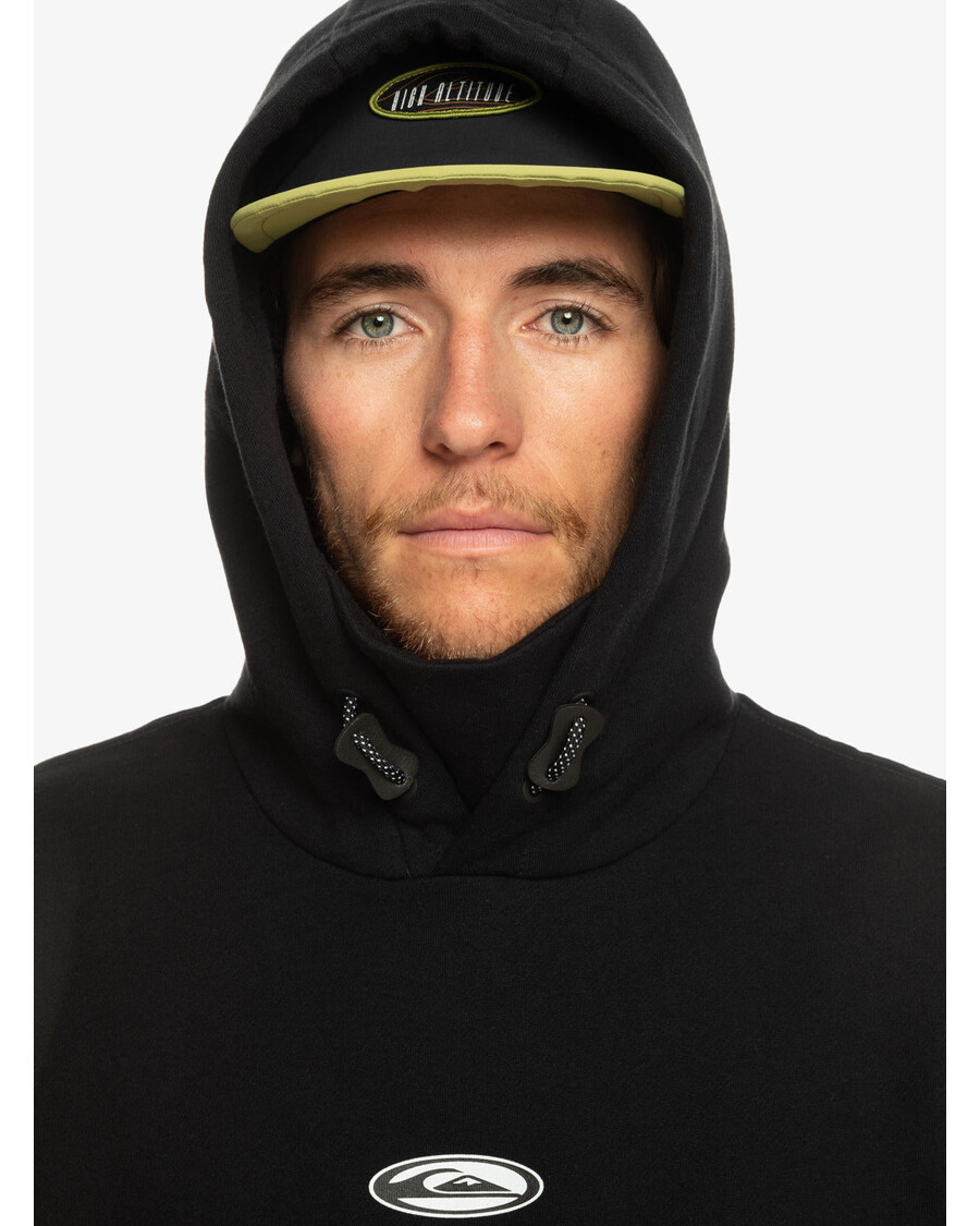 Quiksilver Nagy Logós Technikai Lovaglópulcsi - Igazi Fekete