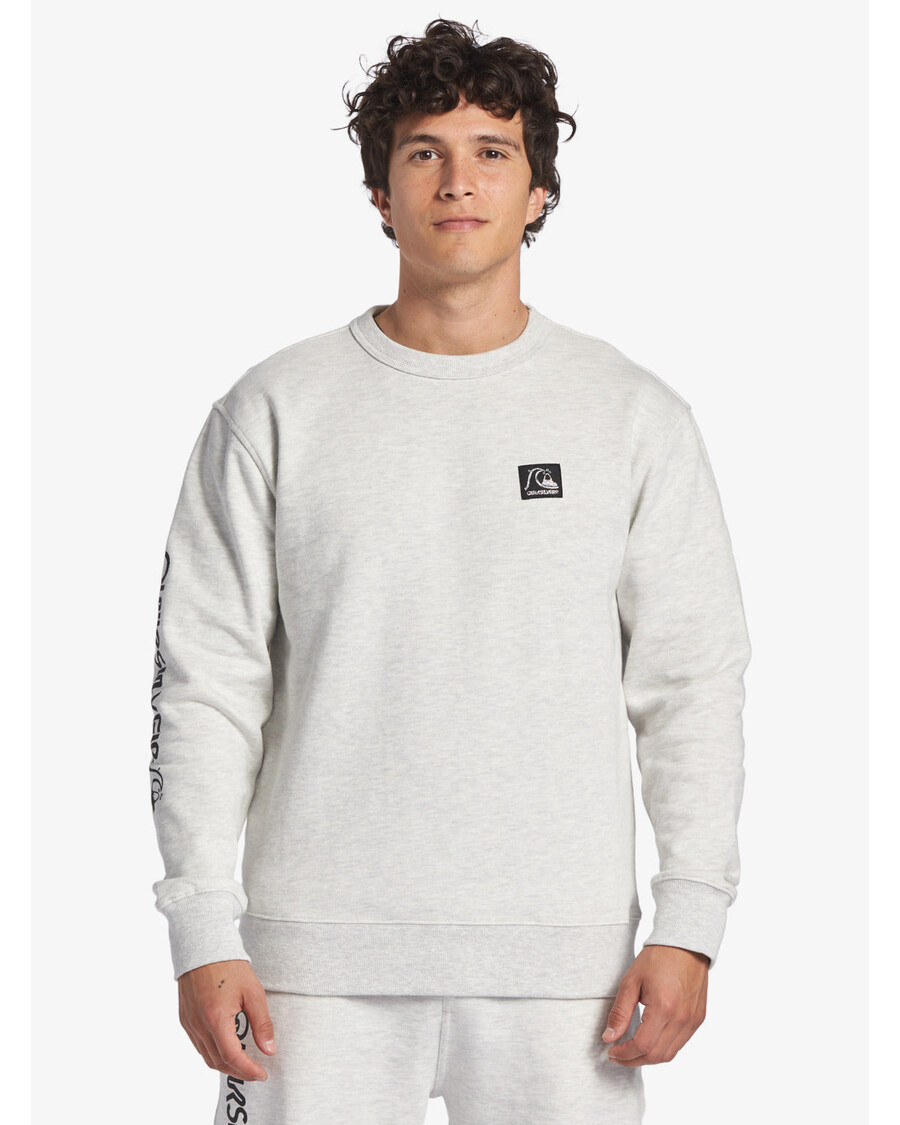 Quik Silver The Original Sweatshirt - White Marble Heather
