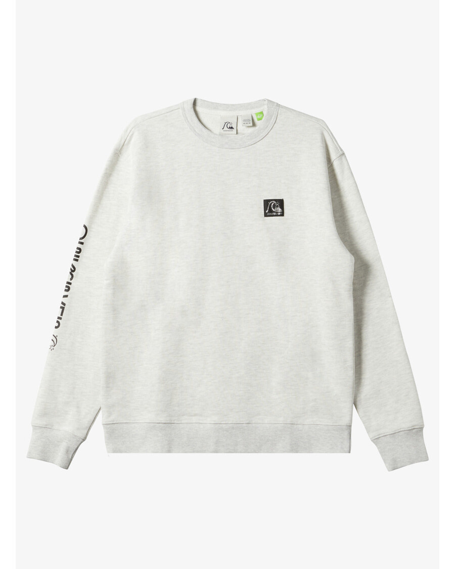 Quiksilver το αυθεντικό φούτερ - λευκό μαρμάρινο ρείκι