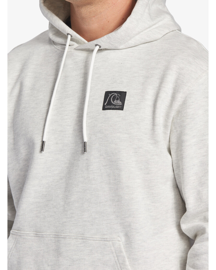 Quiksilver το αυθεντικό Hoodie - λευκό μαρμάρινο ρείκι