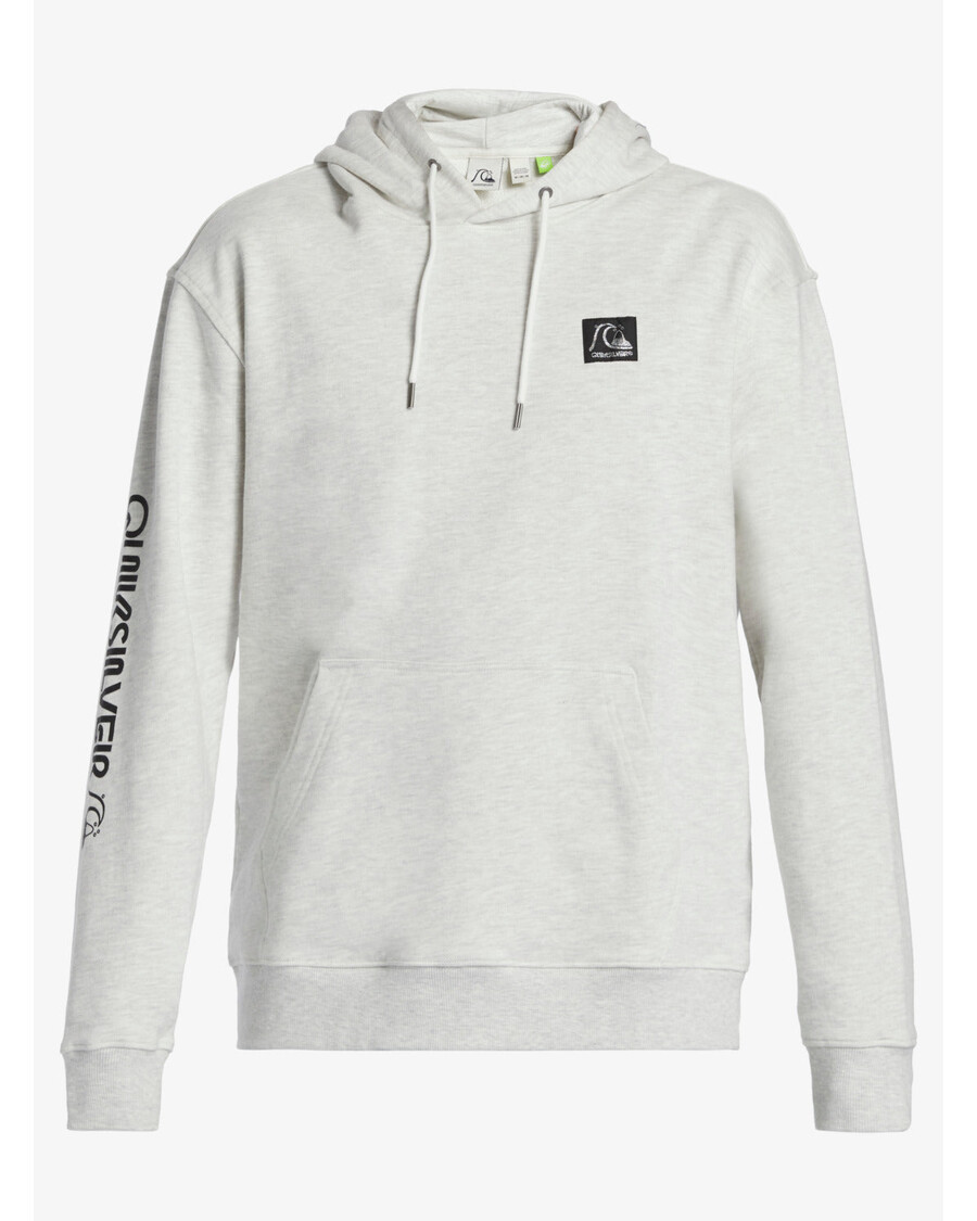 Quiksilver το αυθεντικό Hoodie - λευκό μαρμάρινο ρείκι