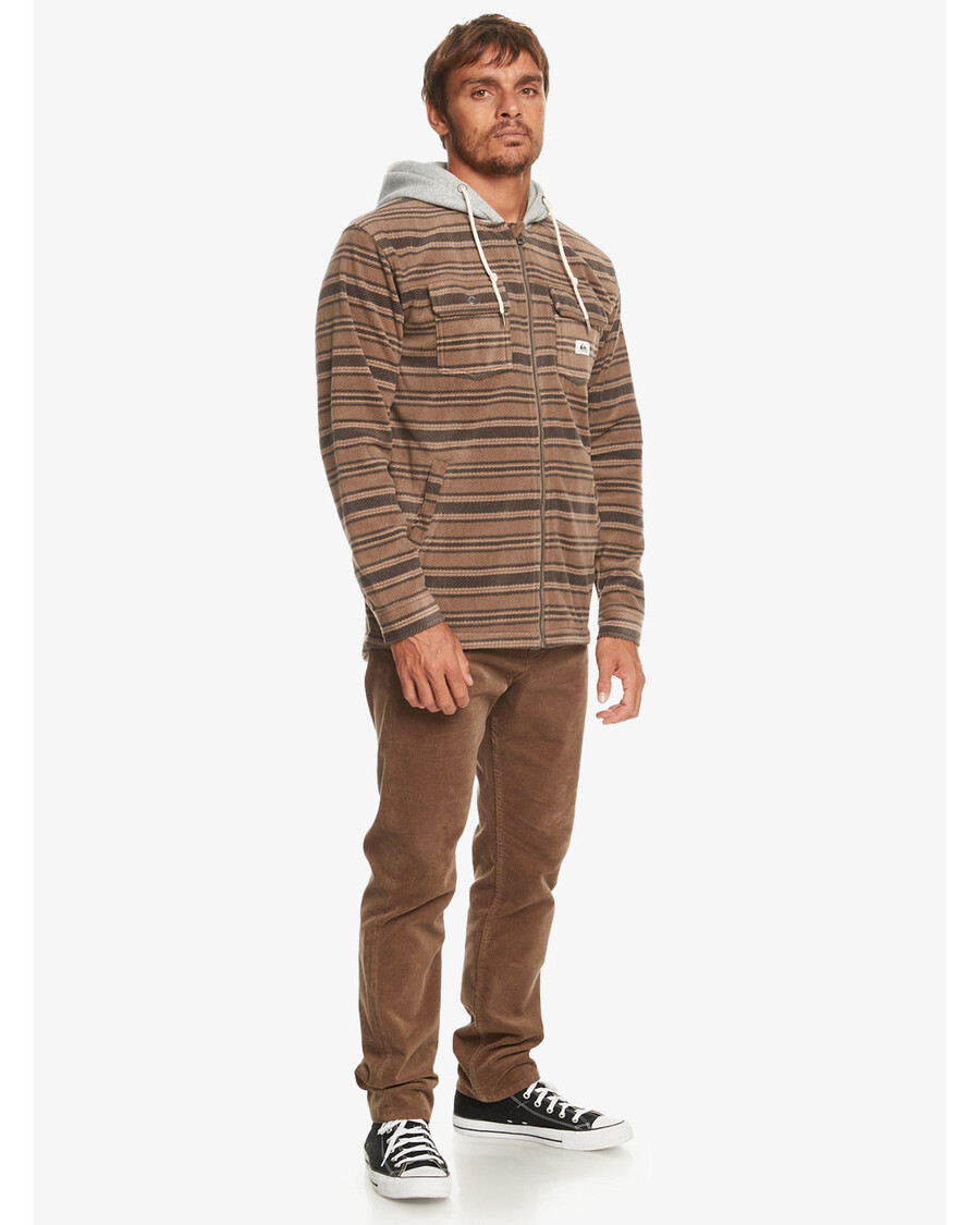 Куицксилвер супер свелл дуксерица са рајсфершлусом - мајор браон супер свелл карирани