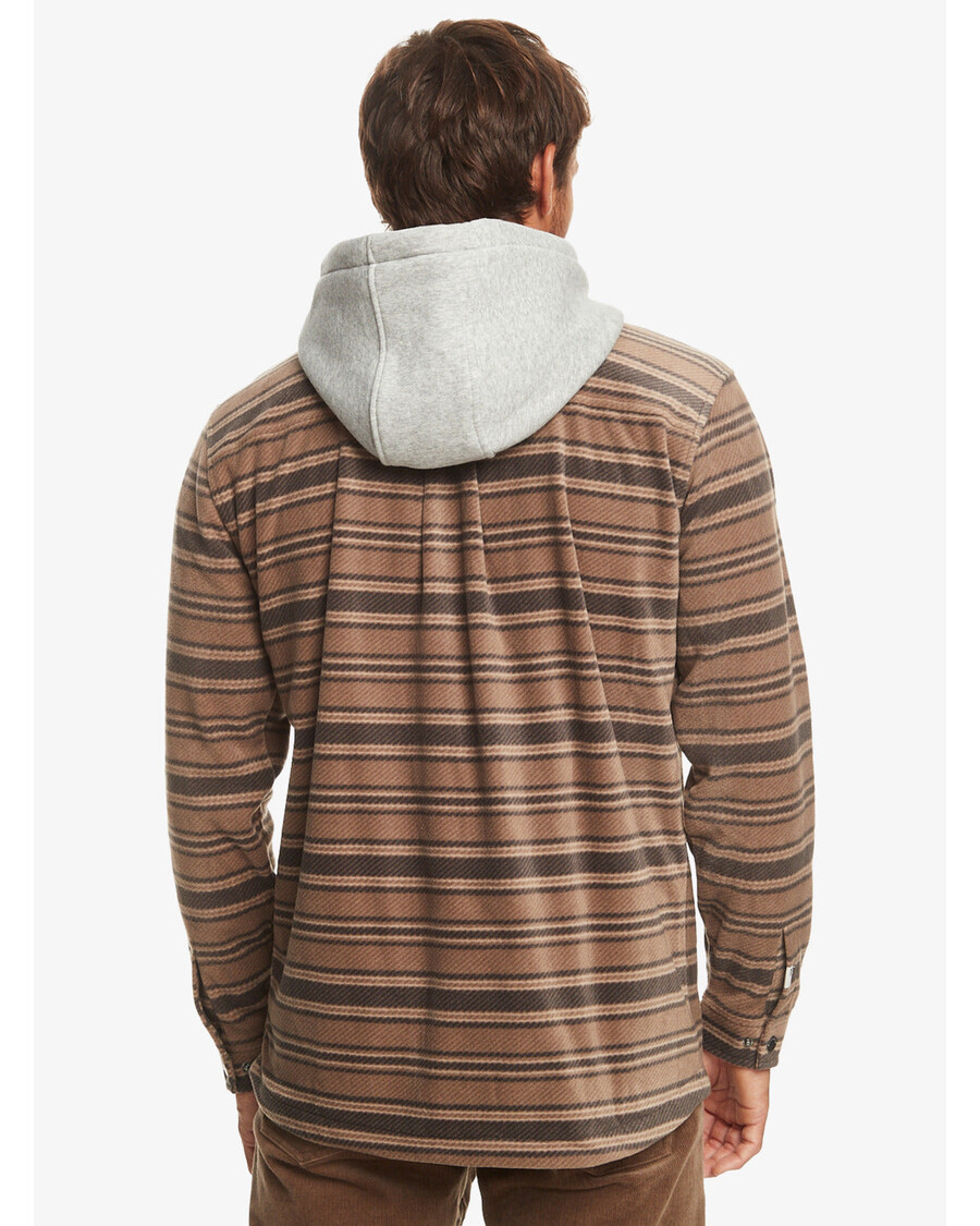 Куицксилвер супер свелл дуксерица са рајсфершлусом - мајор браон супер свелл карирани