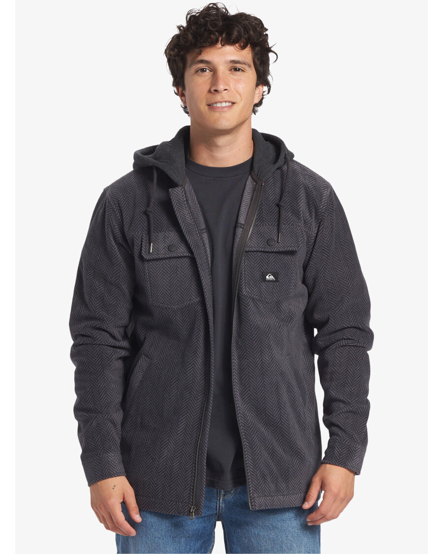 Quik Silver Super Swell Zip Hoodie - Black Super Swell