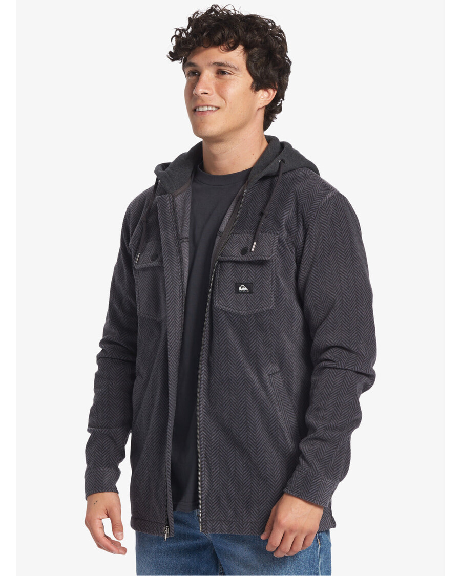 Quik Silver Super Swell Zip Hoodie - Black Super Swell