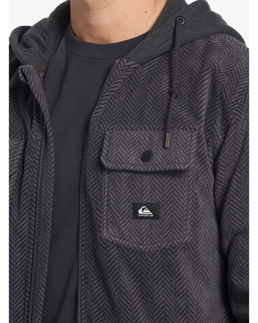 Quik Silver Super Swell Zip Hoodie - Black Super Swell
