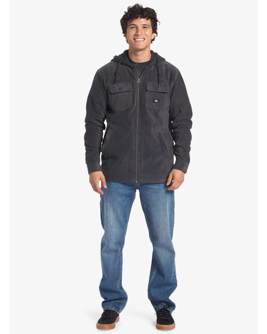 Quik Silver Super Swell Zip Hoodie - Black Super Swell