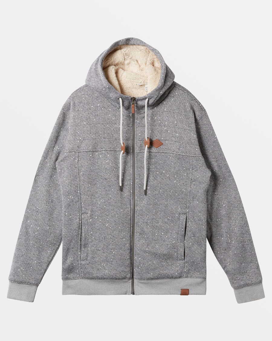 Quik Silver Cypress Keller Zip Hoodie - Light Grey Heather