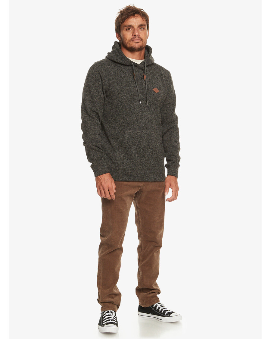 Quik Silver Keller Fleece Top - Dark Grey Heather