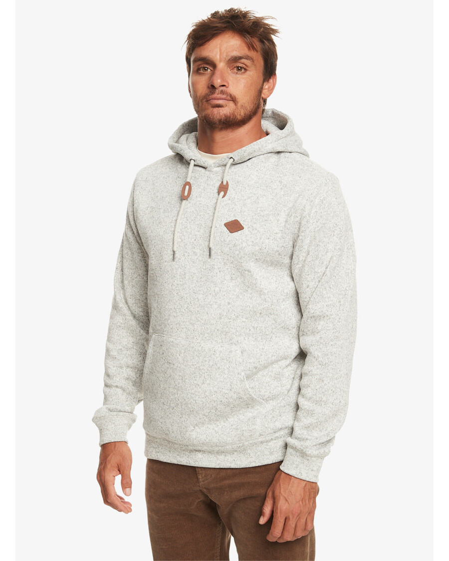 Quik Silver Keller Fleece Top - Light Grey Heather