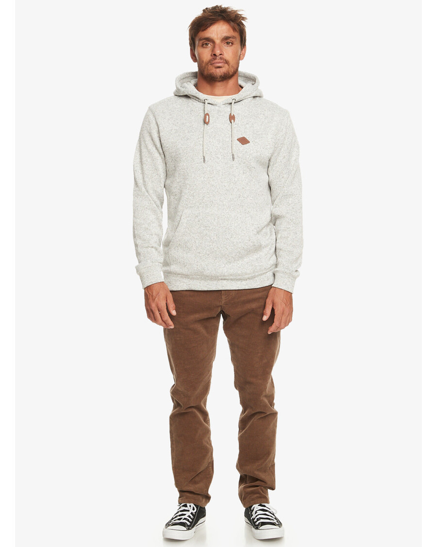 Quik Silver Keller Fleece Top - Light Grey Heather