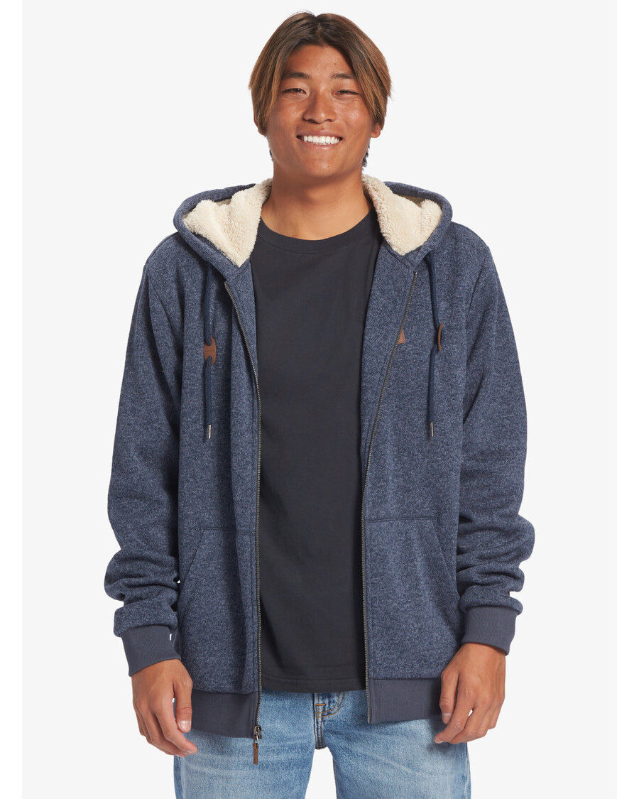 Quiksilver Keller Zip Hoodie - Blazer Navy Heather