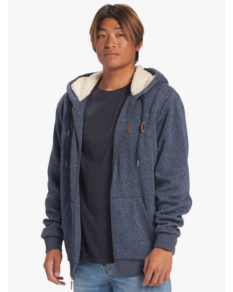 Quiksilver Keller Zip Hoodie - Blazer Navy Heather