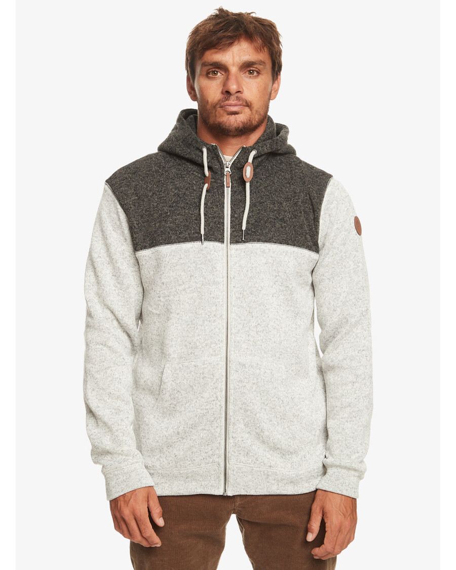 Quik Silver Keller Zip Hoodie - Light Grey Heather