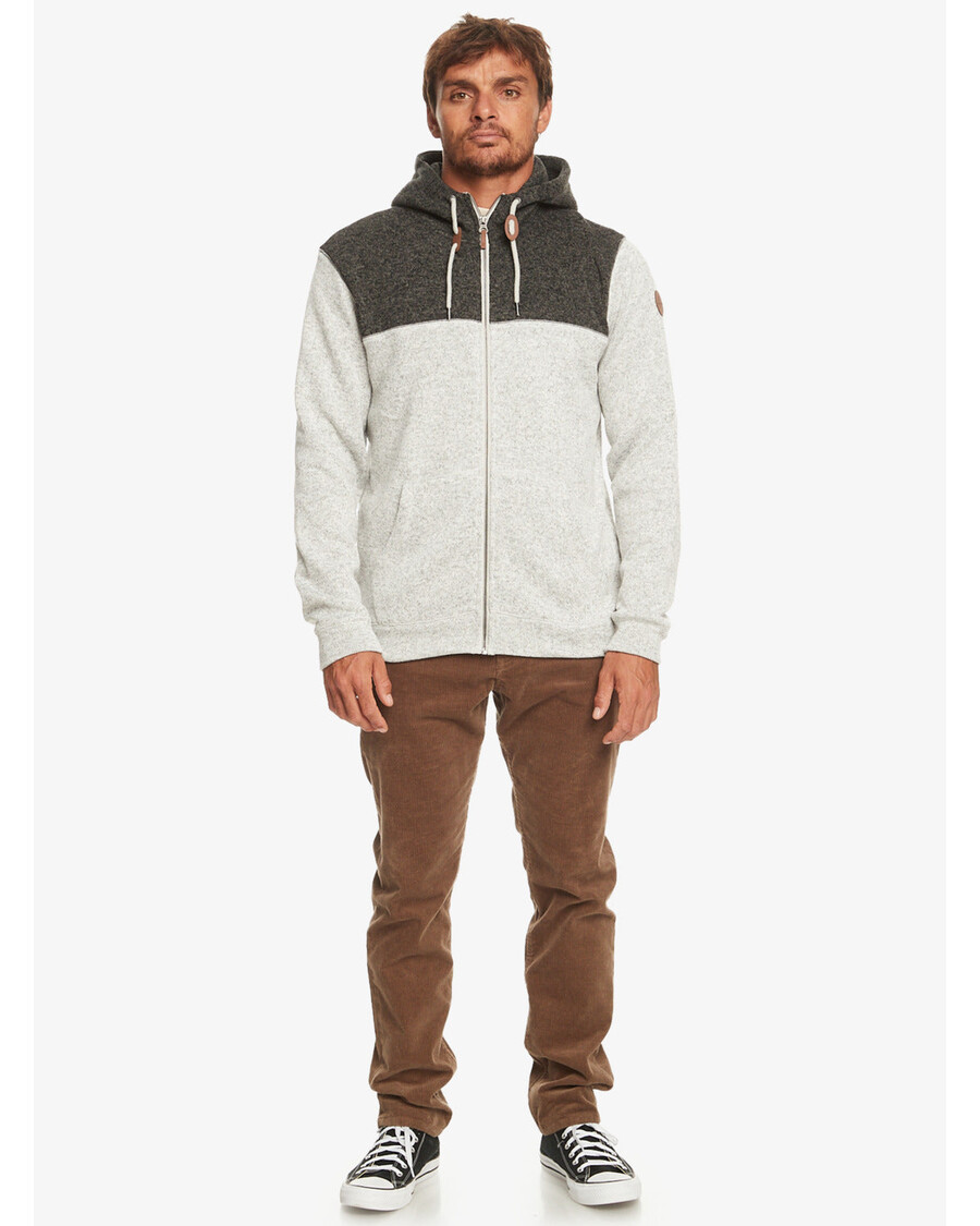 Quik Silver Keller Zip Hoodie - Light Grey Heather
