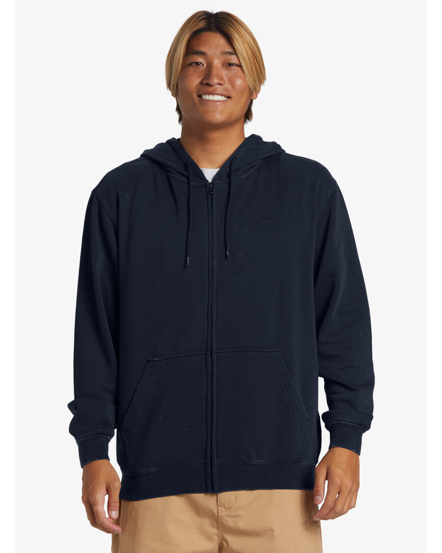Quik Silver Salt Water Zip Hoodie - Dark Navy