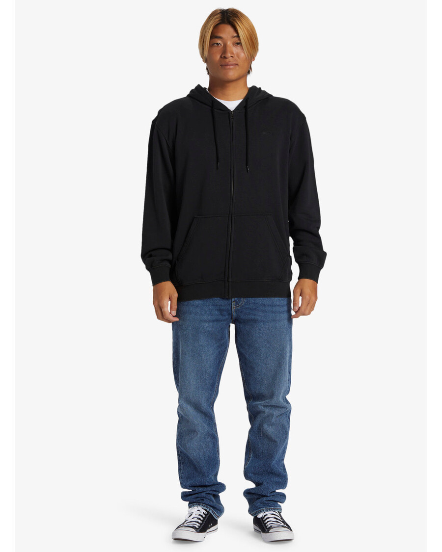 Moletom Quiksilver Com Zíper E água Salgada - Preto