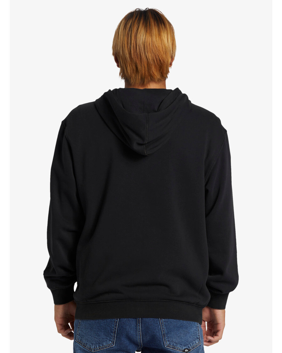 Moletom Quiksilver Com Zíper E água Salgada - Preto