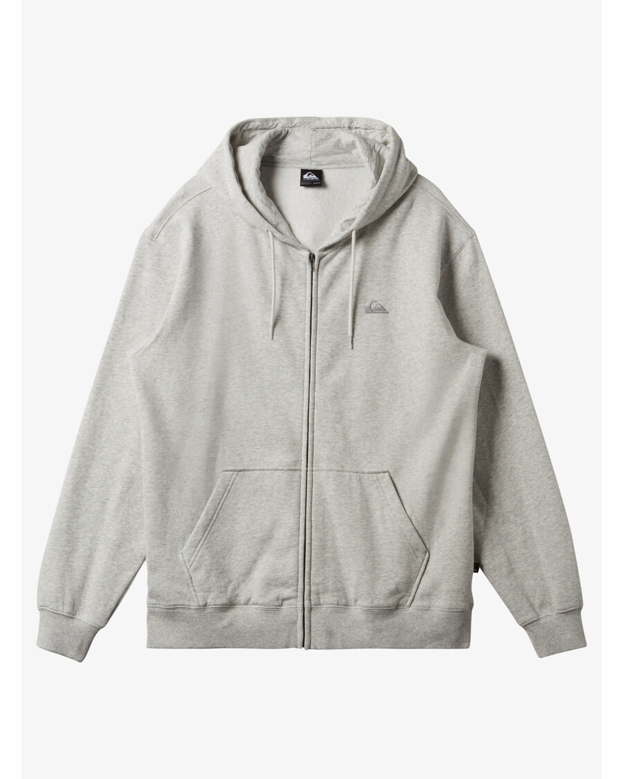 Quik Silver Salt Water Zip Hoodie - White Marble Heather