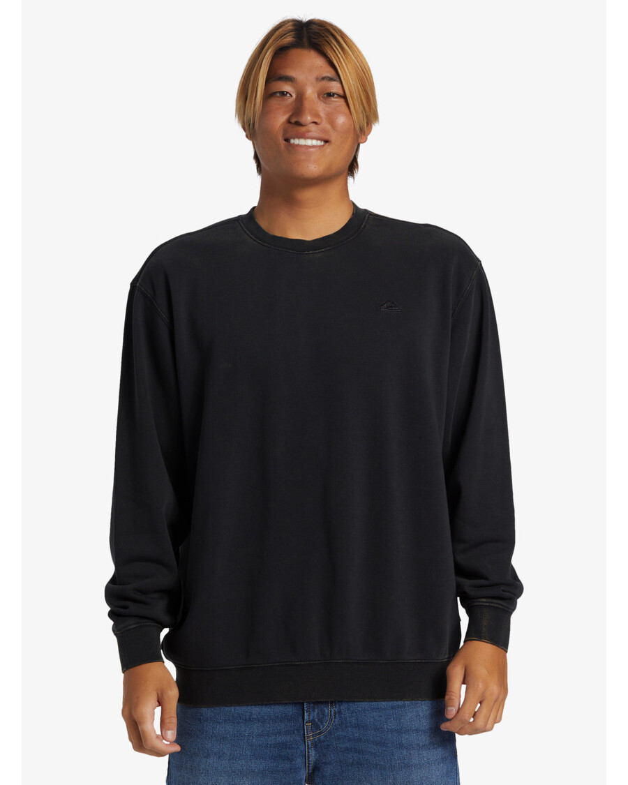 Kaus Leher Awak Air Garam Quiksilver - Hitam