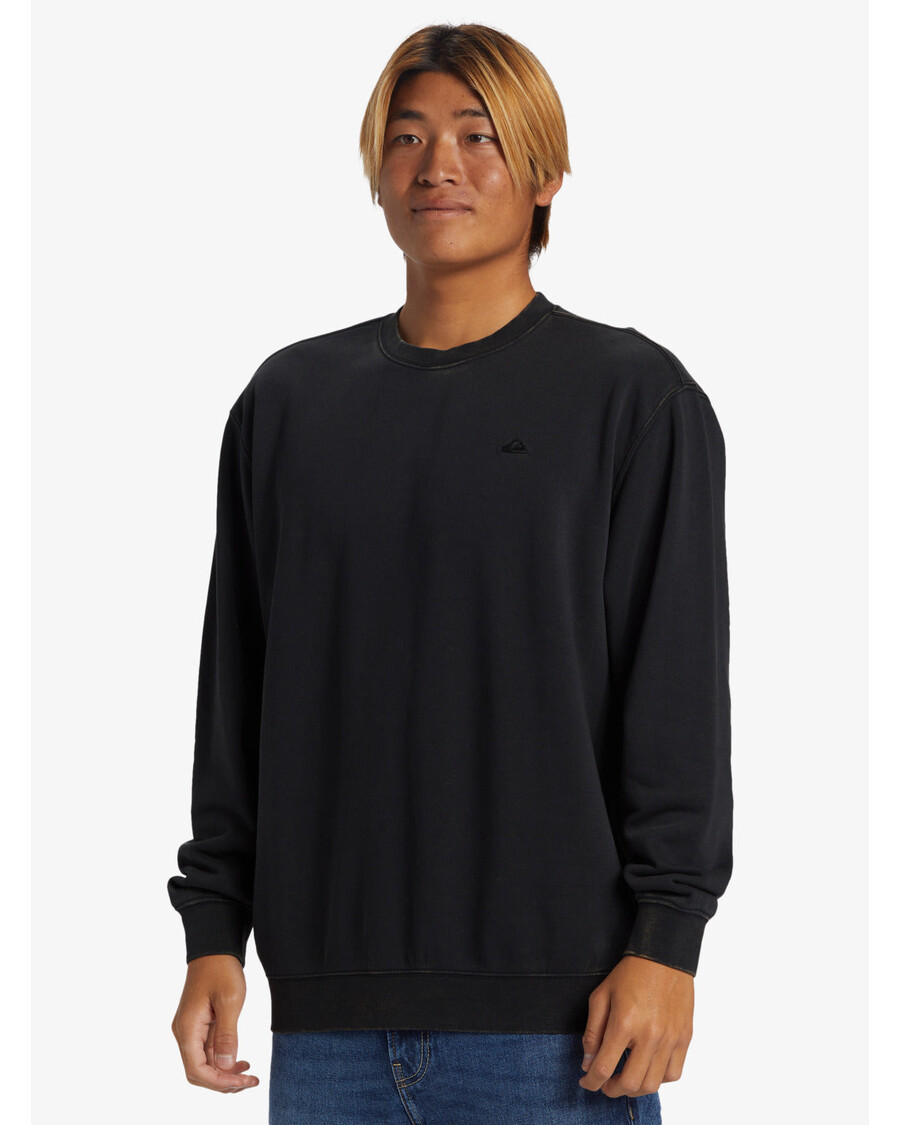 Kaus Leher Awak Air Garam Quiksilver - Hitam