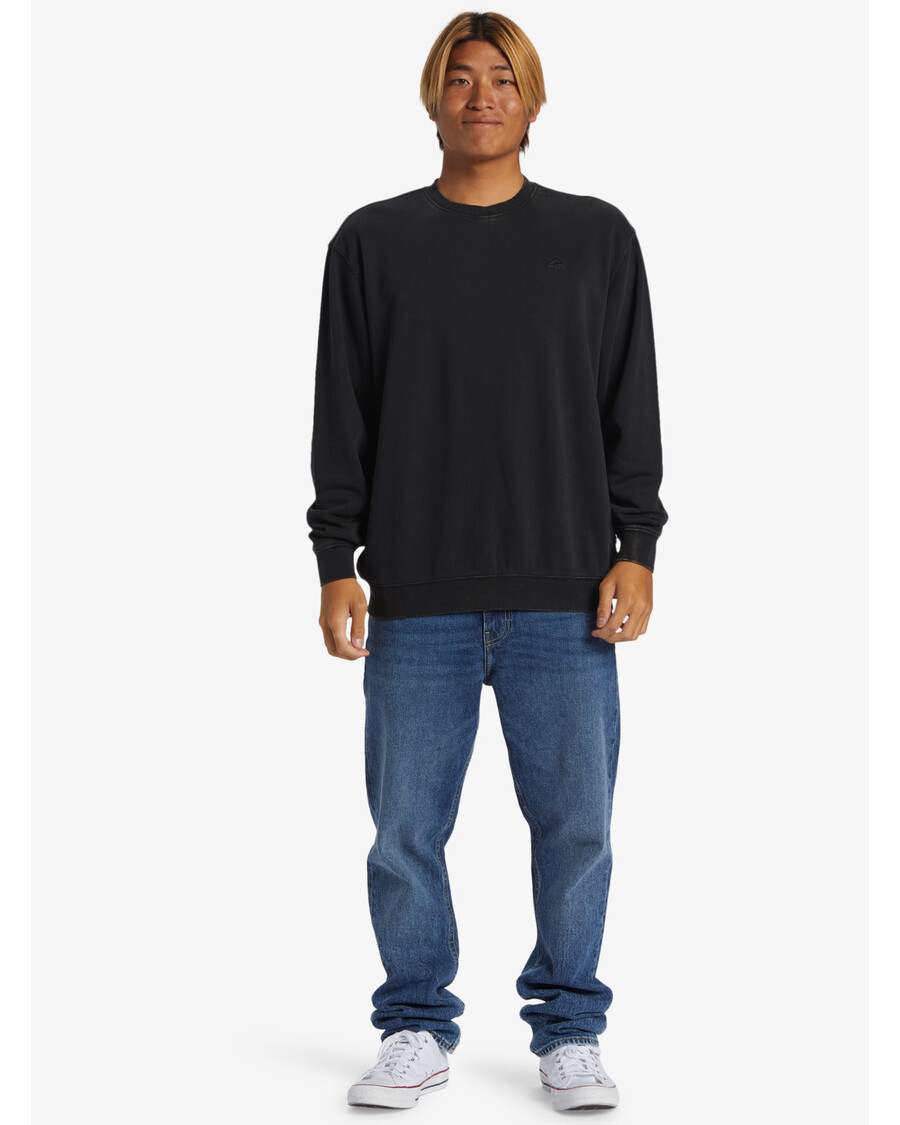 Kaus Leher Awak Air Garam Quiksilver - Hitam