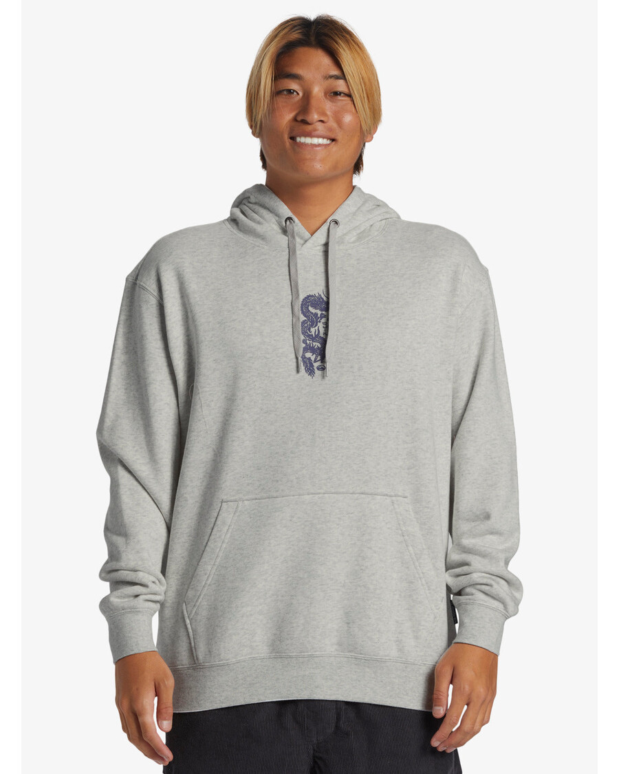 Quik Silver Graphic Mix Hoodie - White Marble Heather