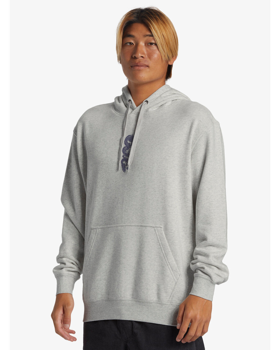 Quik Silver Graphic Mix Hoodie - White Marble Heather