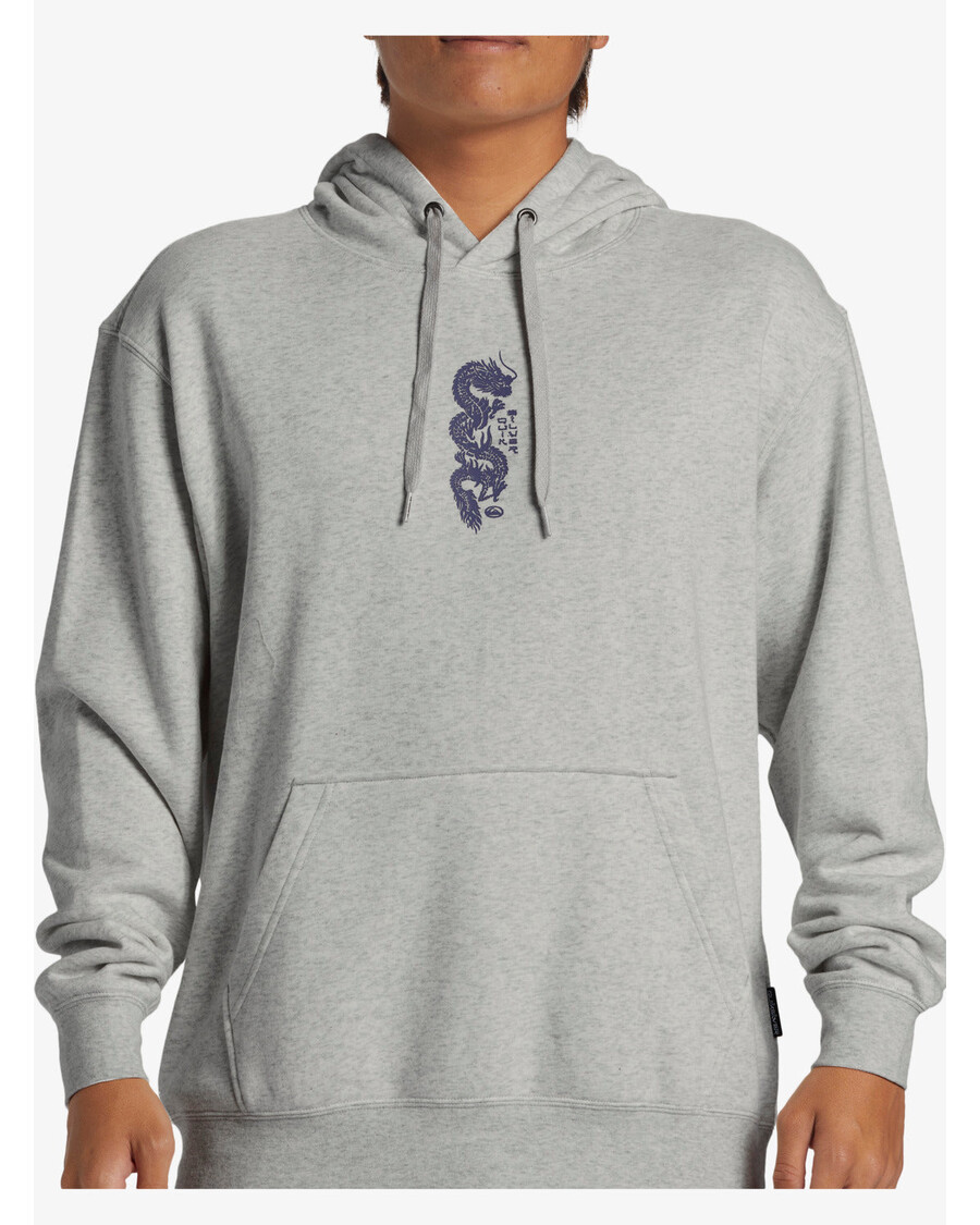 Quik Silver Graphic Mix Hoodie - White Marble Heather