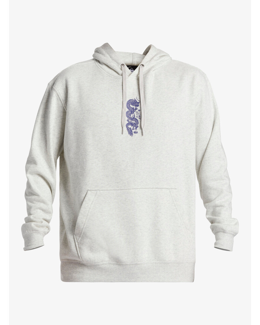 Quik Silver Graphic Mix Hoodie - White Marble Heather