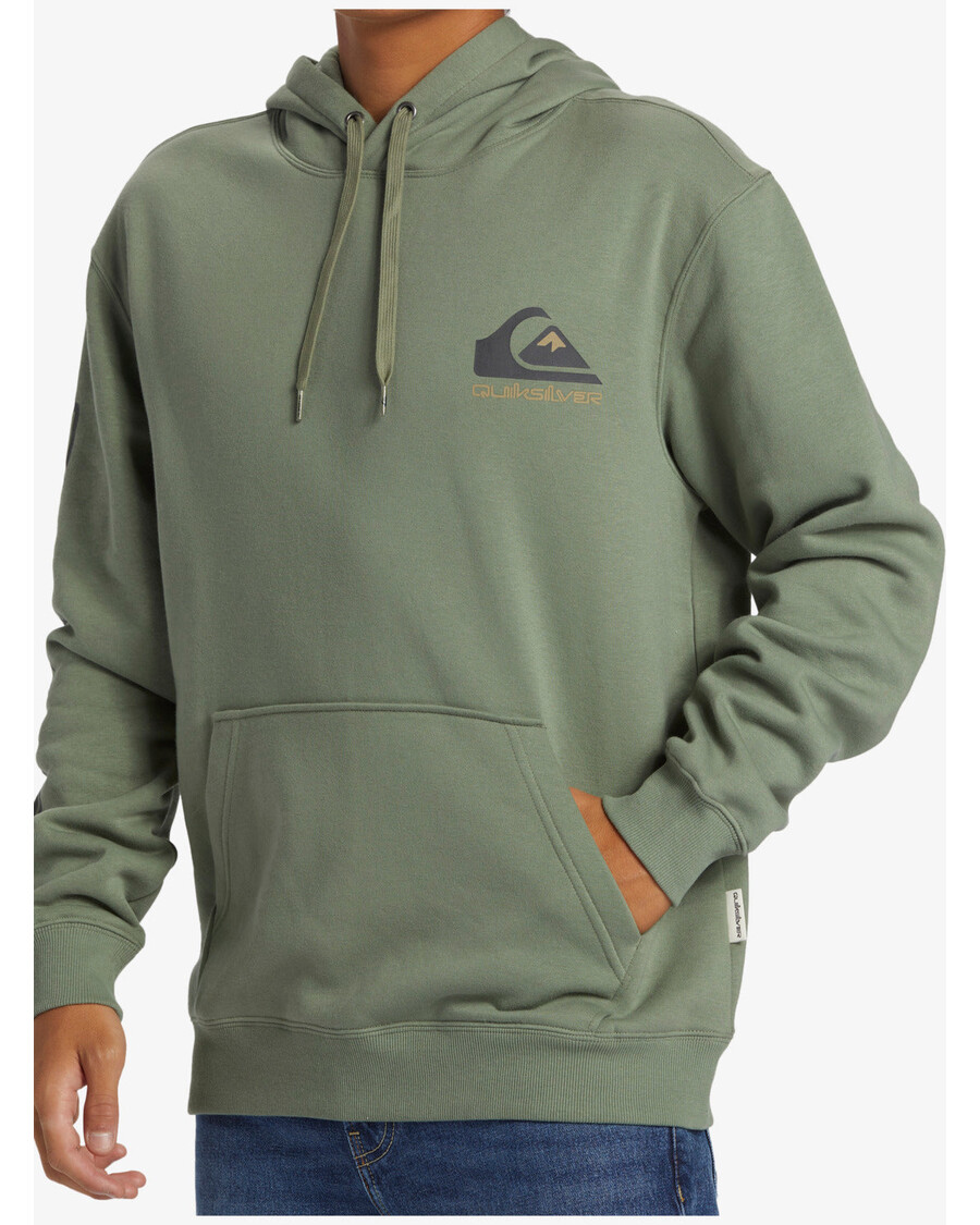 куиксилвер омни лого хоодие - морски спреј