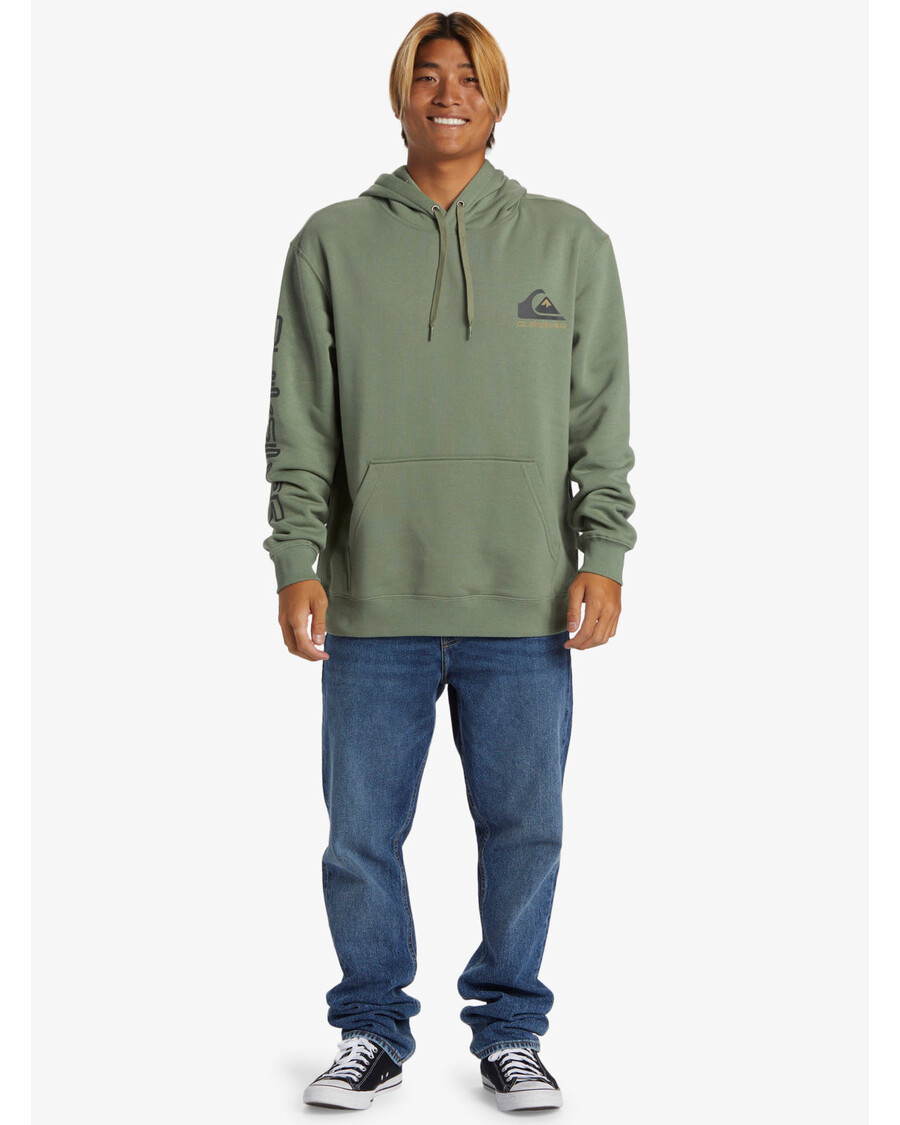 куиксилвер омни лого хоодие - морски спреј